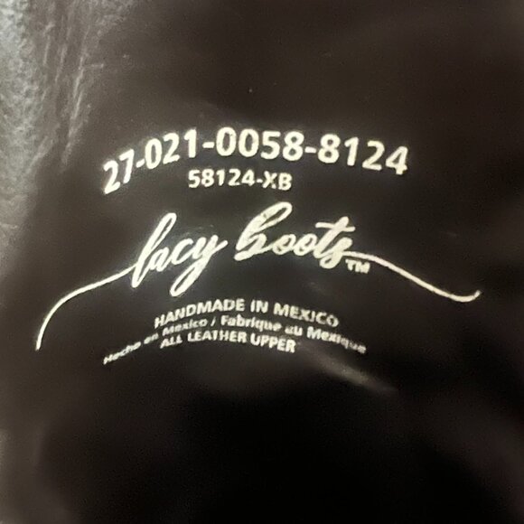 Lacy Brand Frost Style Tall Buckaroo in Lighter Brindle Hair-On Shaft, shin prot - Picture 3 of 5